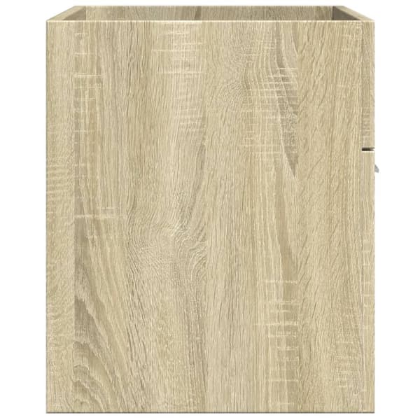vidaXL skab til håndvask 80x38,5x46 cm konstrueret træ sonoma-eg
