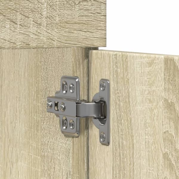 vidaXL skab til håndvask 80x38,5x46 cm konstrueret træ sonoma-eg