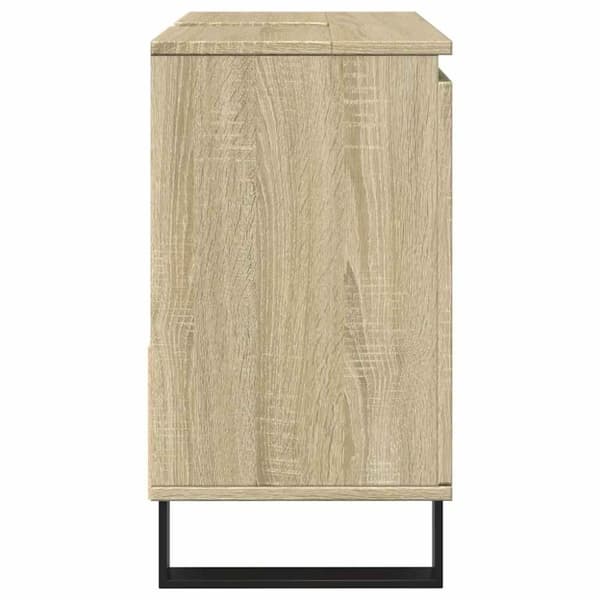 vidaXL badeværelsesskab 65x33x60 cm konstrueret træ sonoma-eg
