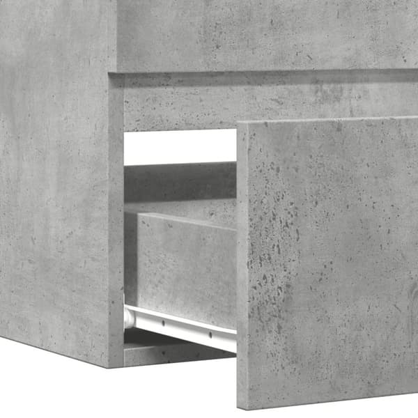 vidaXL vaskeskab 90x38,5x45 cm konstrueret træ betongrå