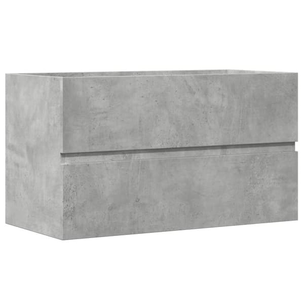 vidaXL vaskeskab 90x38,5x45 cm konstrueret træ betongrå