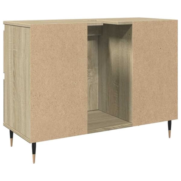 vidaXL Badrumsskåp sonoma-ek 80x33x60 cm konstruerat trä