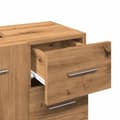 Miniatyrbillede 9 af 11: vidaXL underskab til vask 63x30x54 cm konstrueret træ gammelt eg