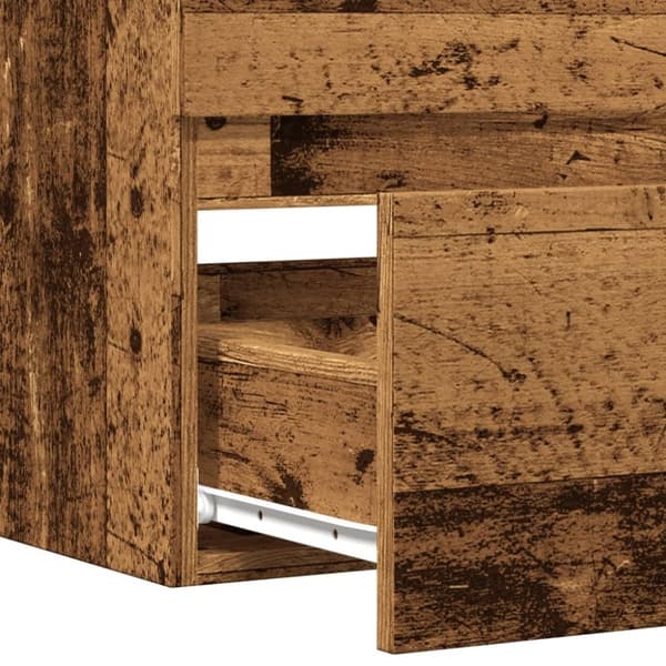 vidaXL Servantskap gammelt tre 90x38,5x45 cm konstruert tre