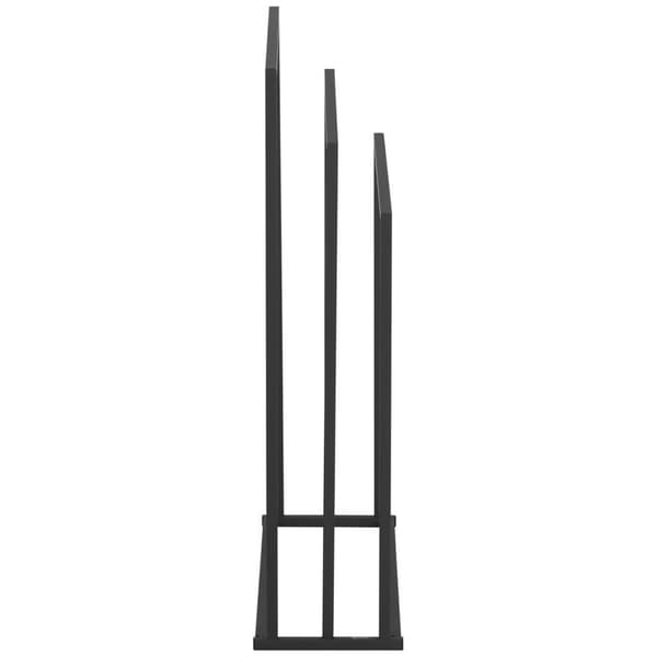 Fritstående gulvstativ til 3 håndklæder, STÅL 65 x 21,5 x 84 cm, mørkegrå