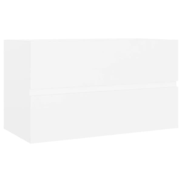 Tvättställsskåp vit 80x38,5x45 cm konstruerat trä
