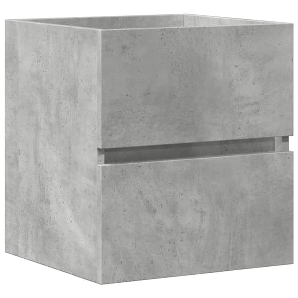 Tvättställsskåp betonggrå 41x38,5x45 cm konstruerat trä