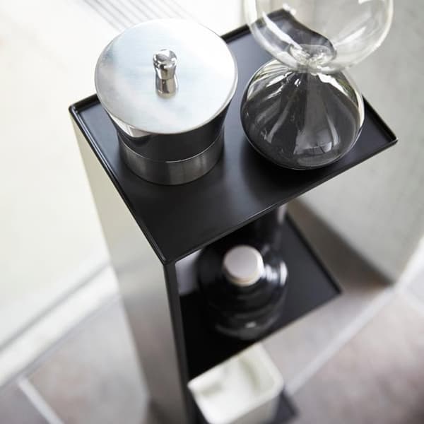 YAMAZAKI - Toalettställ L13 cm - TOWER - Svart-Svart