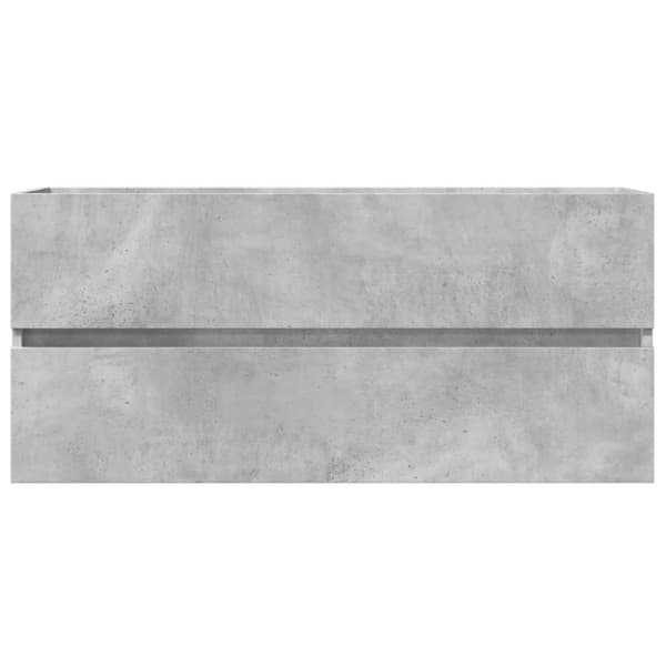 Tvättställsskåp betonggrå 100x38,5x45 cm spånskiva