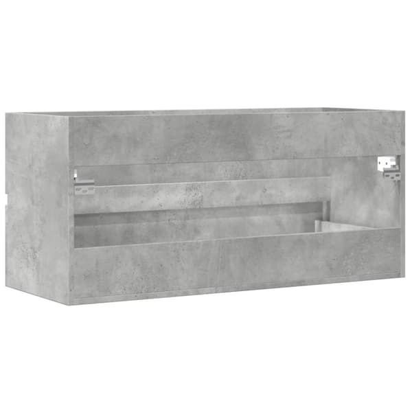 Tvättställsskåp betonggrå 100x38,5x45 cm spånskiva