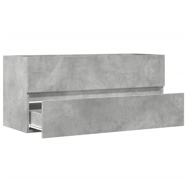 Tvättställsskåp betonggrå 100x38,5x45 cm spånskiva