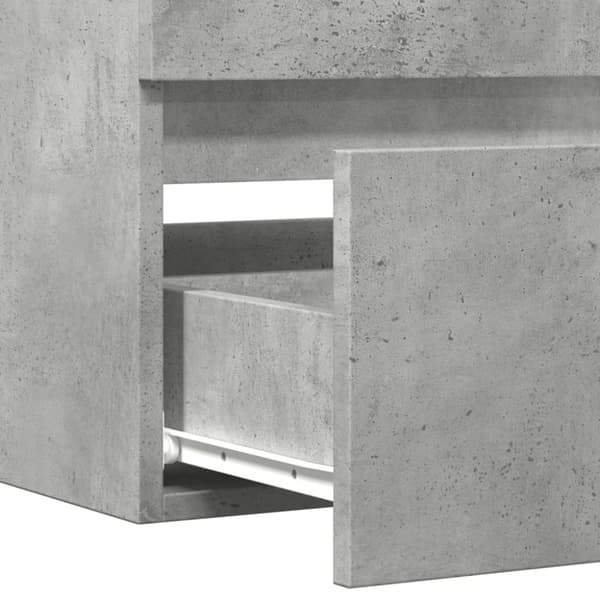 Tvättställsskåp betonggrå 100x38,5x45 cm spånskiva