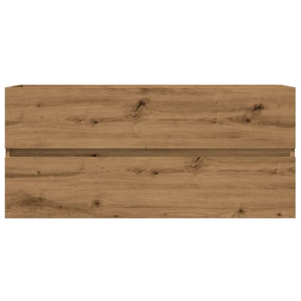 Tvättställsskåp ek 100x38,5x45 cm konstruerat trä
