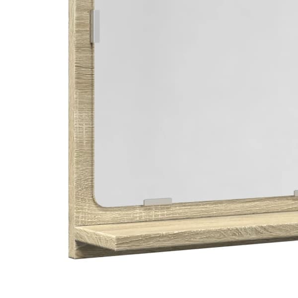 Spegelskåp för badrum sonoma-ek 40x11x37 cm konstruerat trä