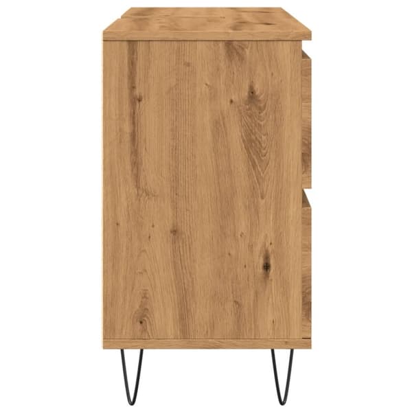 badeværelsesskab 80x33x60 cm konstrueret træ kunsteg