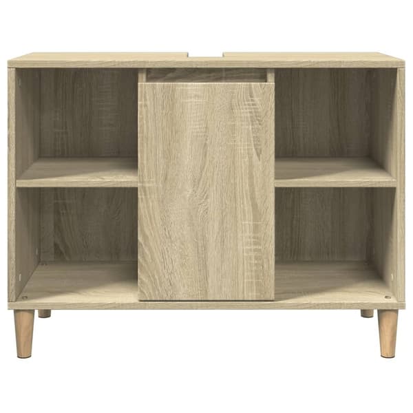 badeværelsesskab 80x33x60 cm konstrueret træ sonoma-eg
