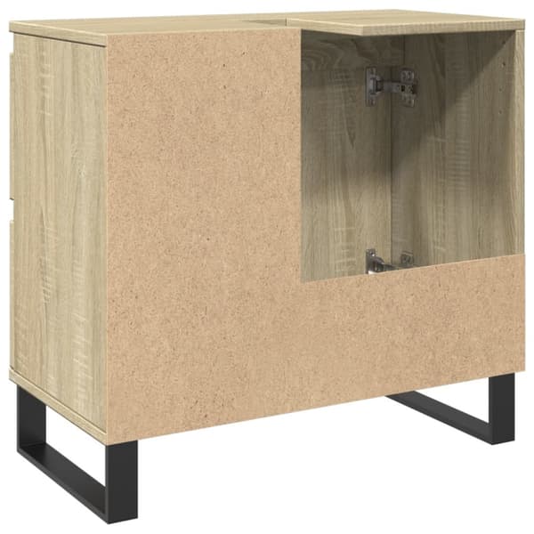 badeværelsesskab 65x33x60 cm konstrueret træ sonoma-eg
