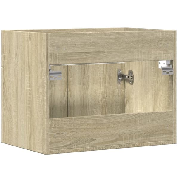 Tvättställsskåp sonoma-ek 60x38,5x46 cm konstruerat trä