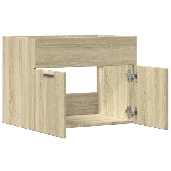Tvättställsskåp sonoma-ek 60x38,5x46 cm konstruerat trä