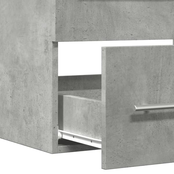 Tvättställsskåp betonggrå 60x38,5x48 cm spånskiva