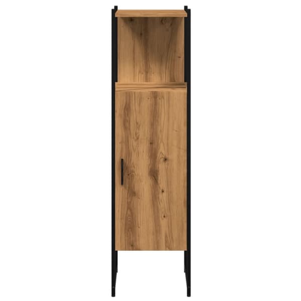 badeværelsesskab 33x33x120,5 cm konstrueret træ kunsteg