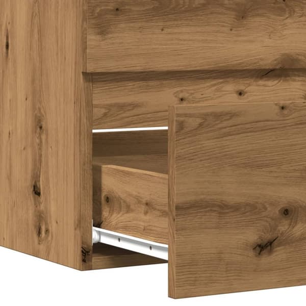 badeværelsesskab 60x38,5x45 cm konstrueret træ kunsteg