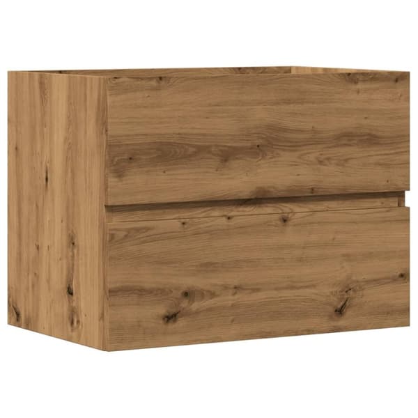 badeværelsesskab 60x38,5x45 cm konstrueret træ kunsteg