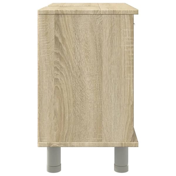 badeværelsesskab 60x32x53,5 cm konstrueret træ sonoma-eg
