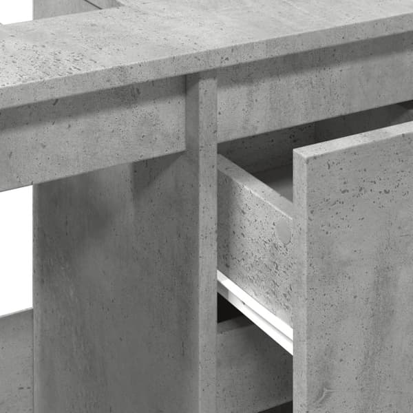 underskab til vask 65x33x60 cm konstrueret træ betongrå
