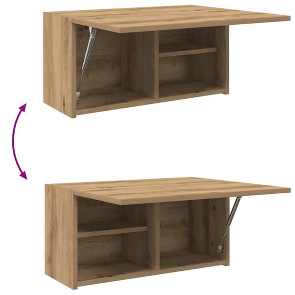 seinään kiinnitettävä kylpyhuonekaappi Artisan Oak 60x25x30 cm