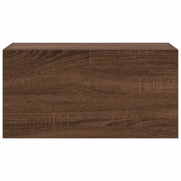 Väggskåp för badrum brun ek 60x25x30 cm konstruerat trä