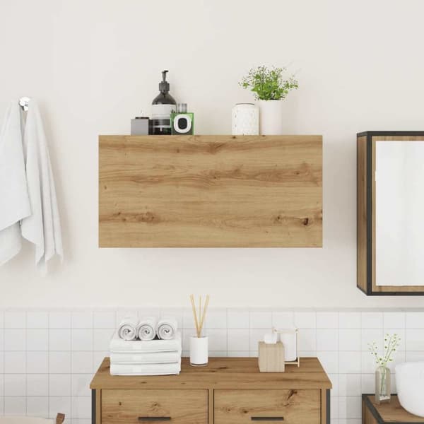Riippuva kylpyhuonekaappi Artisan Oak 80x25x40 cm