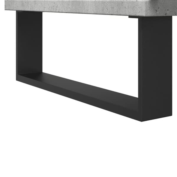 underskab til badeværelse 80x33x60 cm konstrueret træ betongrå
