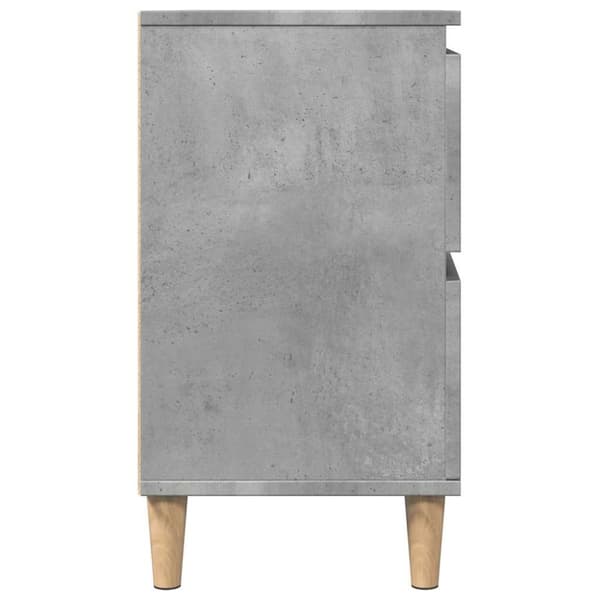 underskab til håndvask 80x33x60 cm konstrueret træ betongrå