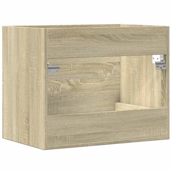 vaskeskab 60x38,5x48 cm konstrueret træ sonoma-eg