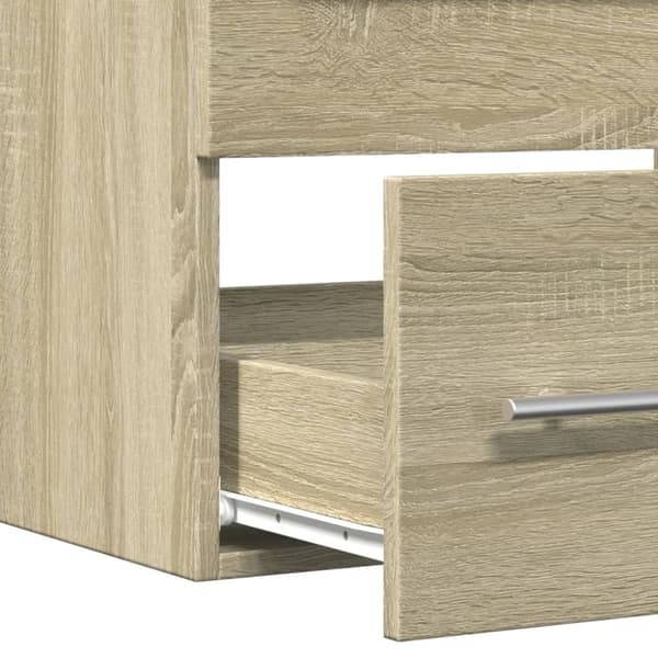 vaskeskab 60x38,5x48 cm konstrueret træ sonoma-eg