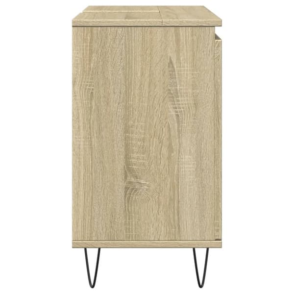 Badrumsskåp sonoma-ek 58x33x60 cm konstruerat trä