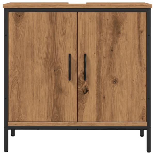 Tvättställsskåp ek 60x30x60 cm konstruerat trä