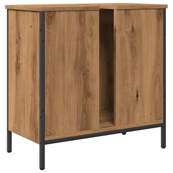 Tvättställsskåp ek 60x30x60 cm konstruerat trä