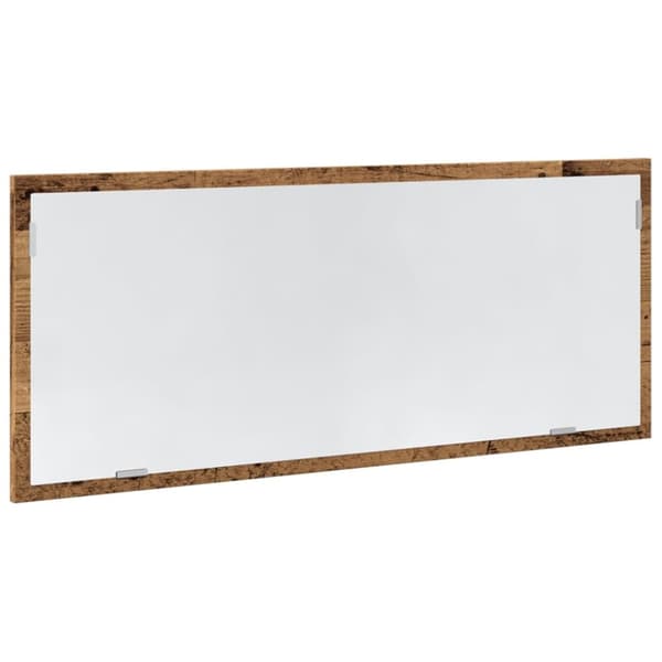 LED-badeværelsesspejl 100x8,5x37 cm konstrueret træ antikt eg