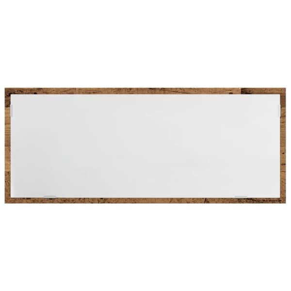 LED-badeværelsesspejl 100x8,5x37 cm konstrueret træ antikt eg