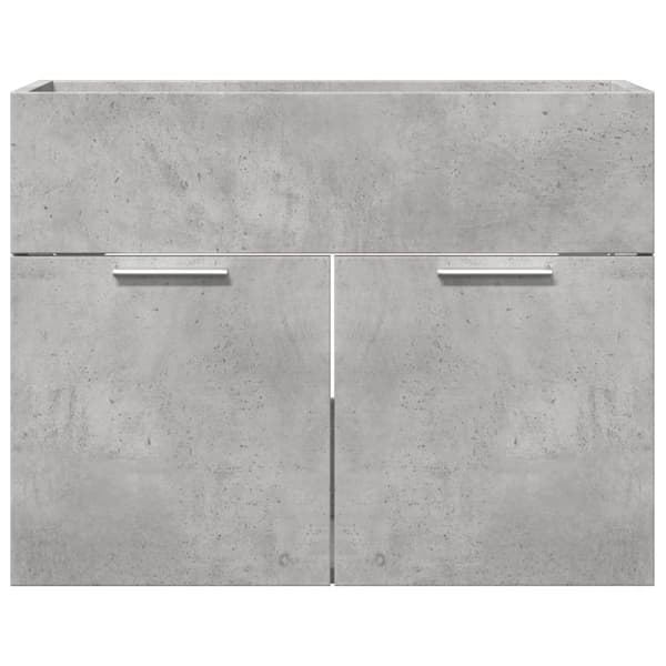 Tvättställsskåp betonggrå 60x38,5x46 cm konstruerat trä