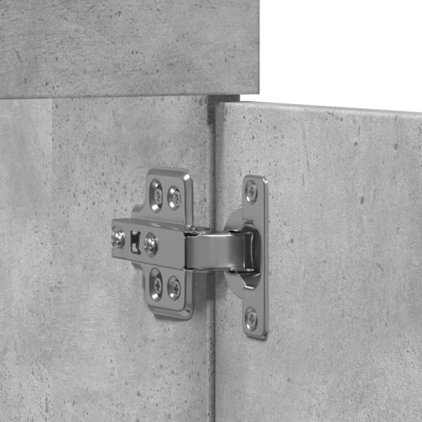 Tvättställsskåp betonggrå 60x38,5x46 cm konstruerat trä