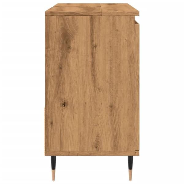 badeværelsesskab 65x33x60 cm konstrueret træ kunsteg