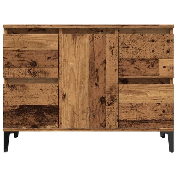 underskab til håndvask 80x33x60 cm konstrueret træ antikt træ