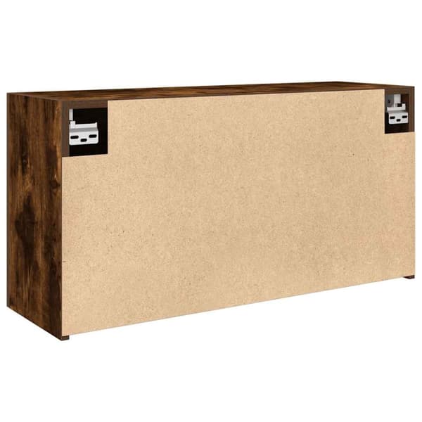 seinään kiinnitettävä kylpyhuonekaappi savustettu tammi 80x25x40 cm