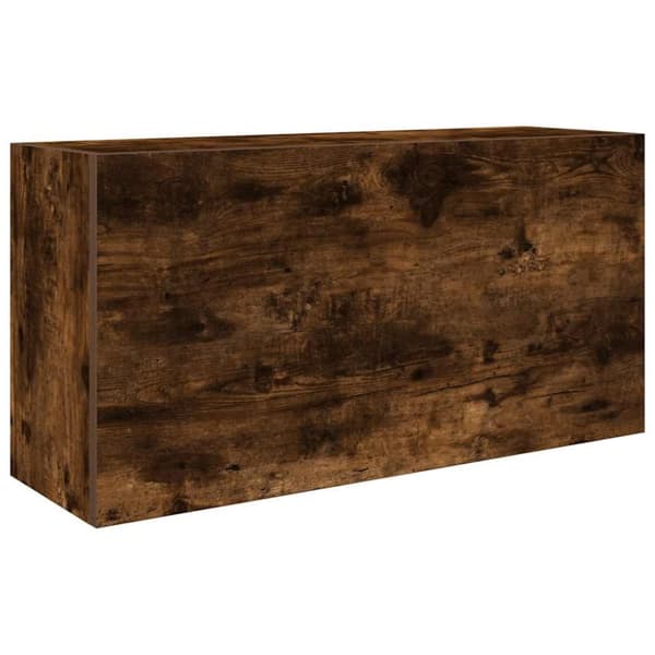 seinään kiinnitettävä kylpyhuonekaappi savustettu tammi 80x25x40 cm