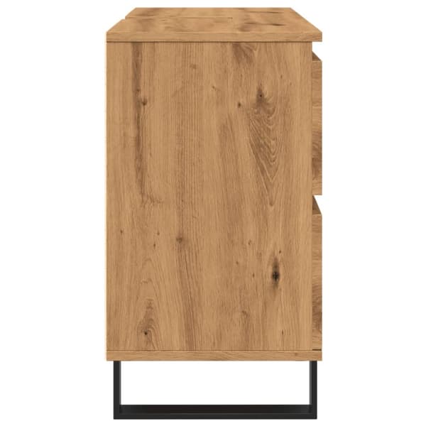 Tvättställsskåp artisan ek 80x33x60 cm konstruerat trä