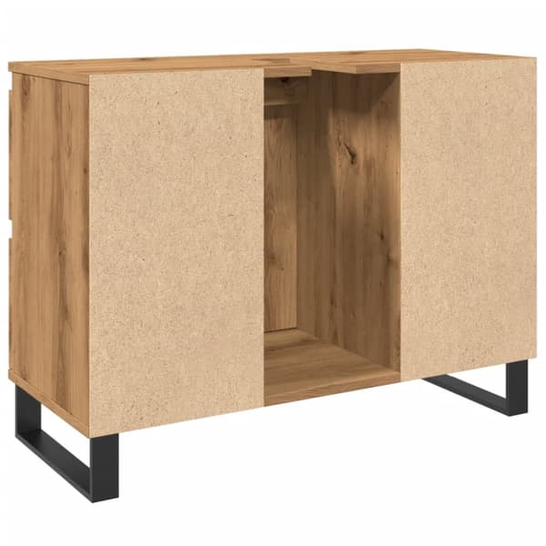 Tvättställsskåp artisan ek 80x33x60 cm konstruerat trä