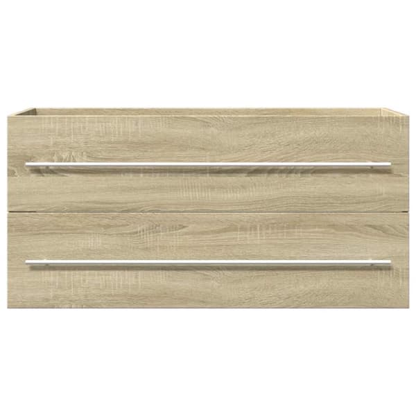 Tvättställsskåp sonoma-ek 100x38,5x48 cm spånskiva